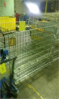 2 stainless folding wire pallets