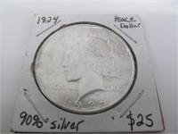 1924 P Peace Dollar