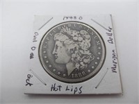 1888 O Morgan Hot Lips Silver Dollar