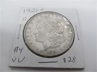1921 D Morgan Silver Dollar