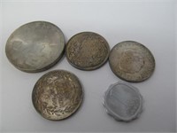 Three MLK Jr. Coins/ 2 Misc Foreign Coins
