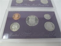 Two 1993 S United States Proof Sets