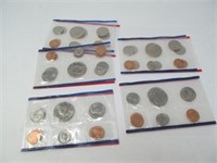 Five 1988 United States Mint Uncirculated Sets