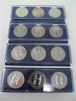 Lot of 12 Gorbachev/Bush Commerative Coins