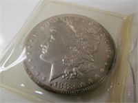 1883 O Morgan Silver Dollar