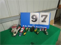 GROUP OF TOY CARS, SUNCO TRUCK, PEPSI COLA,