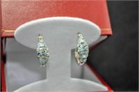 Aqua marine earrings