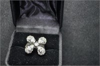 3.88ct brilliant white sapphire ring