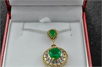 Matching emerald necklace