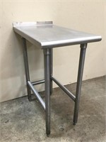 Stainless Steel Side Prep Table w Blacksplash