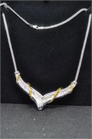 Large diamond estate necklace