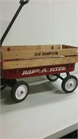 Radio flyer red wagon metal and wood rails