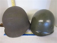 World War II helmet with liner