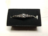 Very Pretty Sterling Silver aquamarine Bracelet