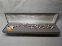 Stunning Sterling Silver Pearl Charity Bracelet