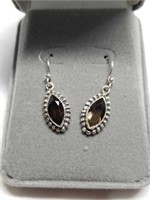 Beautiful Sterling Silver smoky quartz Earrings