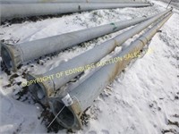 LOT OF (3) 34FT STEEL LIGHT POLES