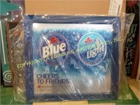 LABATT BLUE MIRRORED SIGN - BRAND NEW IN BOX