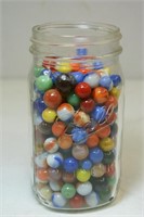 Ball Jar of vintage marbles
