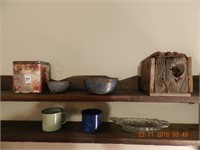 LOT ASSORTED GRANITE WARE / MISC