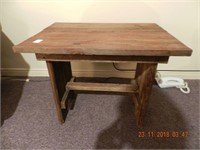 BARNBOARD LAMP TABLE - HANDCRAFTED