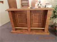 CUSTOM MADE BAR APPROX. 71" L X 28" W X 46" H