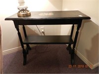 WOODEN FOYER TABLE APPROX. 34" L X 14" W X 29" H