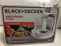 BLACK DECKER ONE-TOUCH 1.5 CUP BOWL CHOPPER