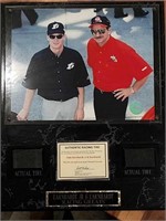 Earnhardt Jr. & Earnhardt "Racing Greats" plaque