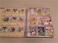 1990 Football sports cards in binder