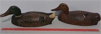 Two large duck decoys