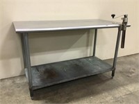 Stainless Steel 2 Tier Prep Table w/ Industrial