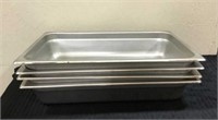 4- Stainless Steel Food Buffet Warmer Pans
