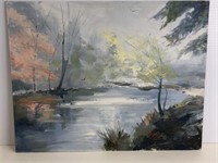 Pond Painting by Ben Marcune