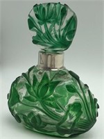 Cameo Glass Cologne Bottle