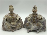 Pair of Asian porcelain nodders