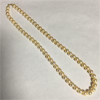 14k Gold And Pearl Necklace