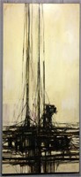 James Groody '65 Oil On Board Sailboat