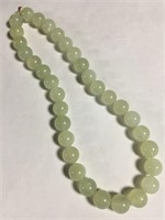 Jade Necklace With 14k Gold Clasp