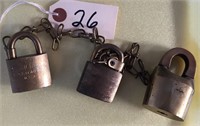 Lot of 3 Locks
