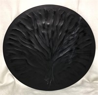 Lalique France Glass Tray With Tree Design