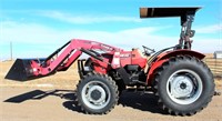 2011 Case IH Farmall 55A w/heavy duty Case IH LX530 Loader, MFWD, canopy, 264 hrs, good rubber, 1-pr remotes, 4-cyl diesel eng, great cond, SN: 7131902