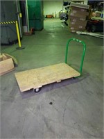 48in Wooden flatbed cart. Bed is 48 x 24"