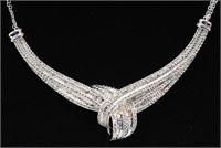Ladies Large Diamond Estate Necklace