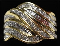 Ladies Rolex Style Diamond Dinner Ring