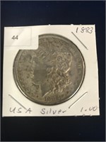 1883 USA Silver Dollar