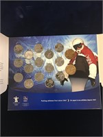 2010 Olympic Coin Set. Missing curling quarter