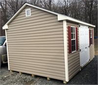 NEW 10' X 14' Vinyl A-Frame Shed