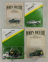 4x- JD Pickups & Delivery Trucks w/Tractors 1/64