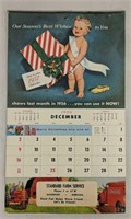 1956 Standard Oil Calendar - Davenport Nebr.